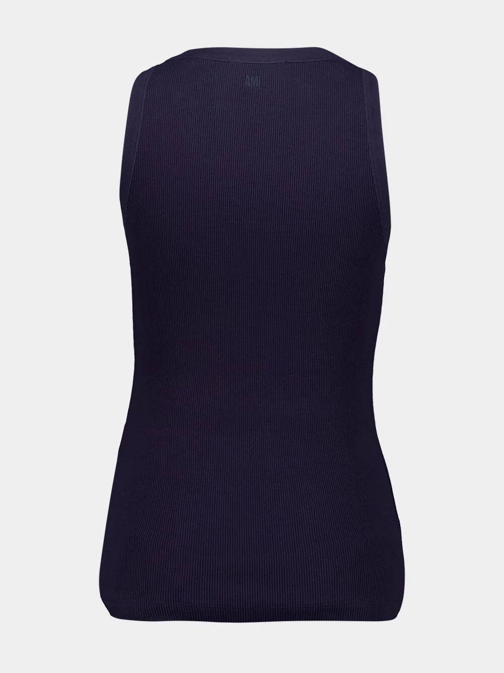 Night Blue Cotton Rib Tank Top - Image 2