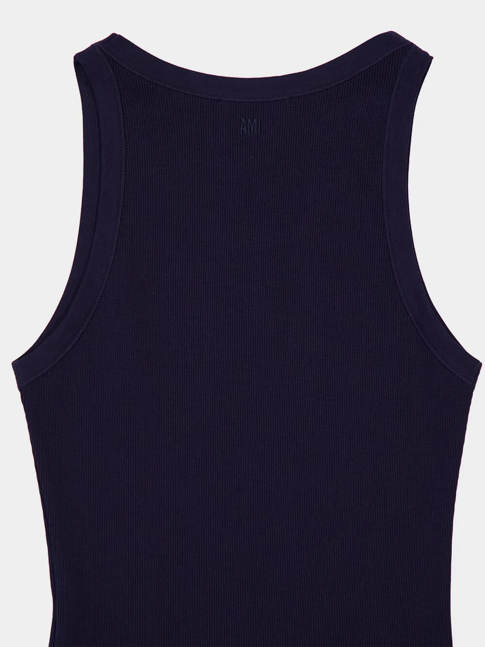 Night Blue Cotton Rib Tank Top - Image 3