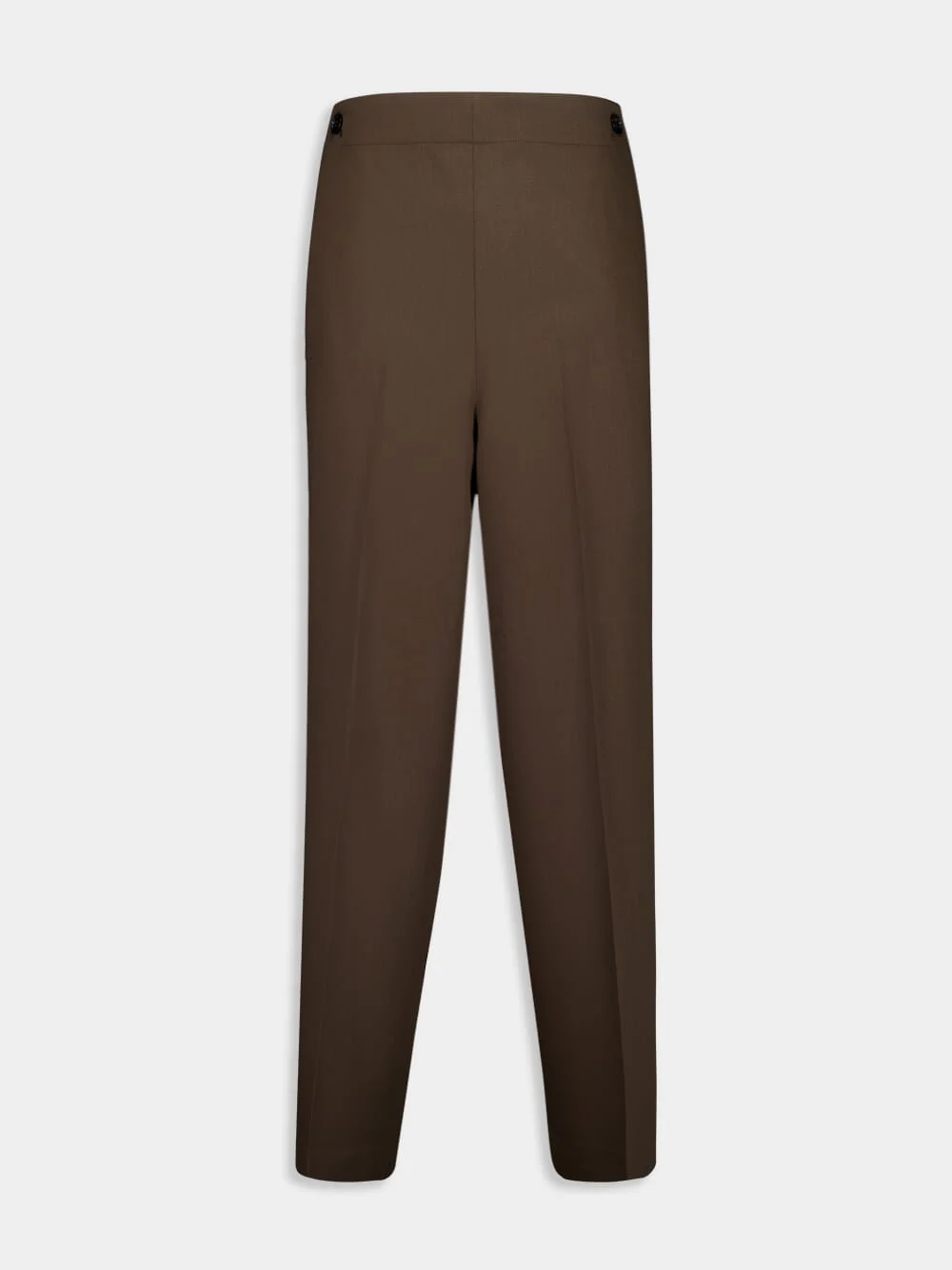 Olive Green Wool Sailor Trousers