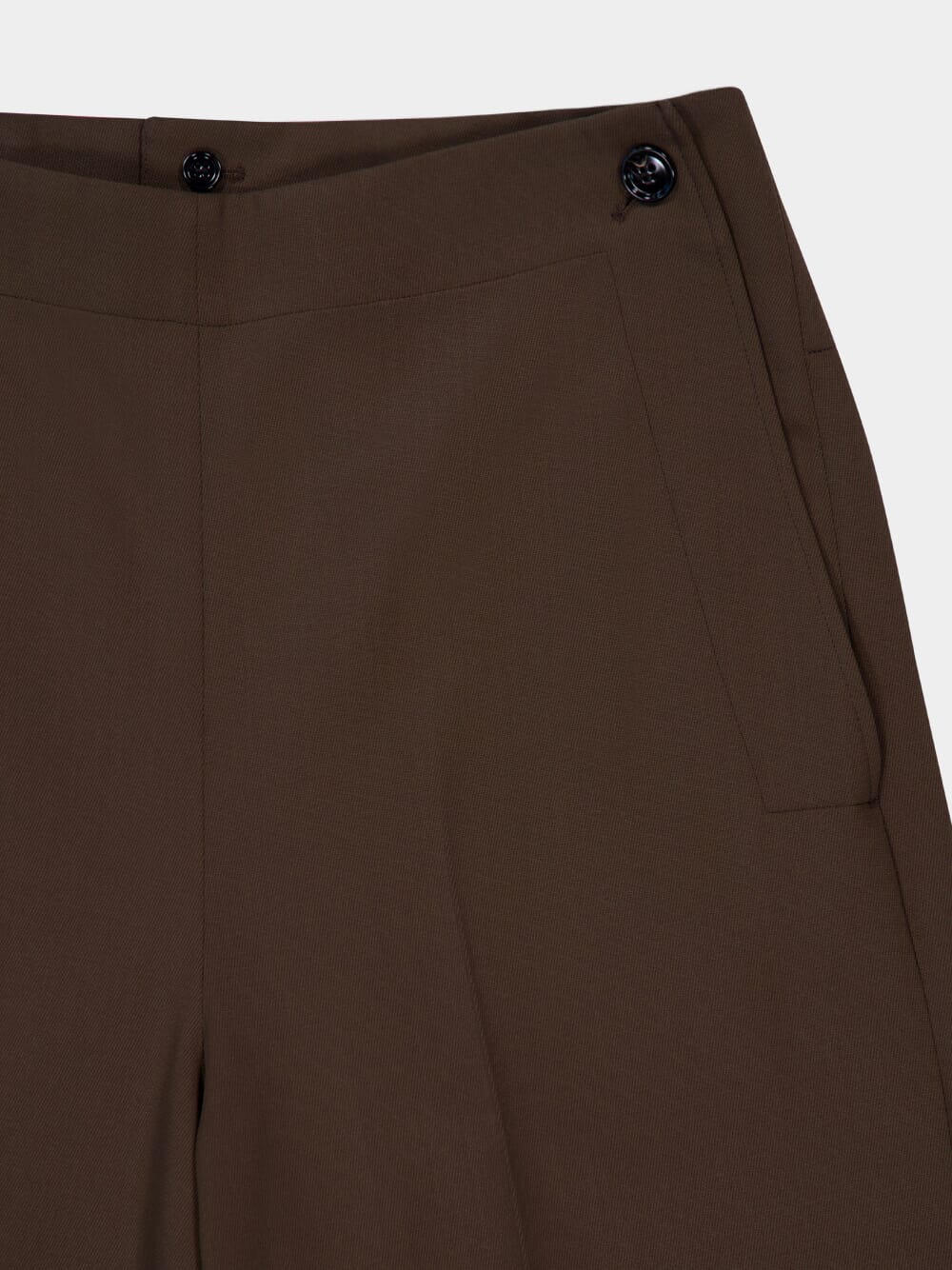 Olive Green Wool Sailor Trousers - Image 5