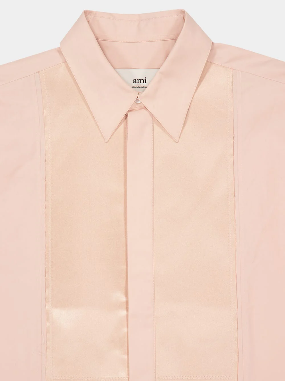Powder Pink Oversized Bib Shirt - Image 3