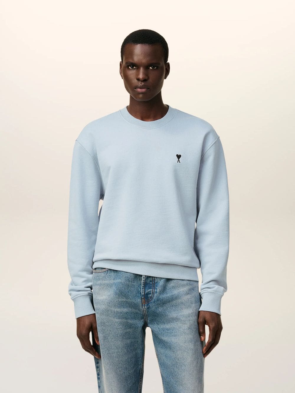 Sky Blue Cotton Ami de Coeur Sweatshirt - Image 2