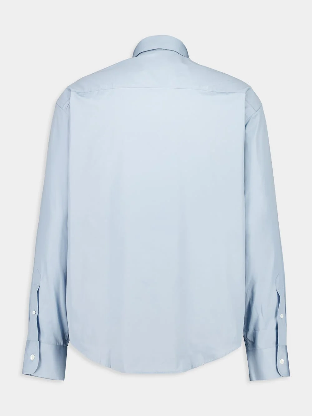 Sky Blue Cotton Boxy Shirt - Image 2