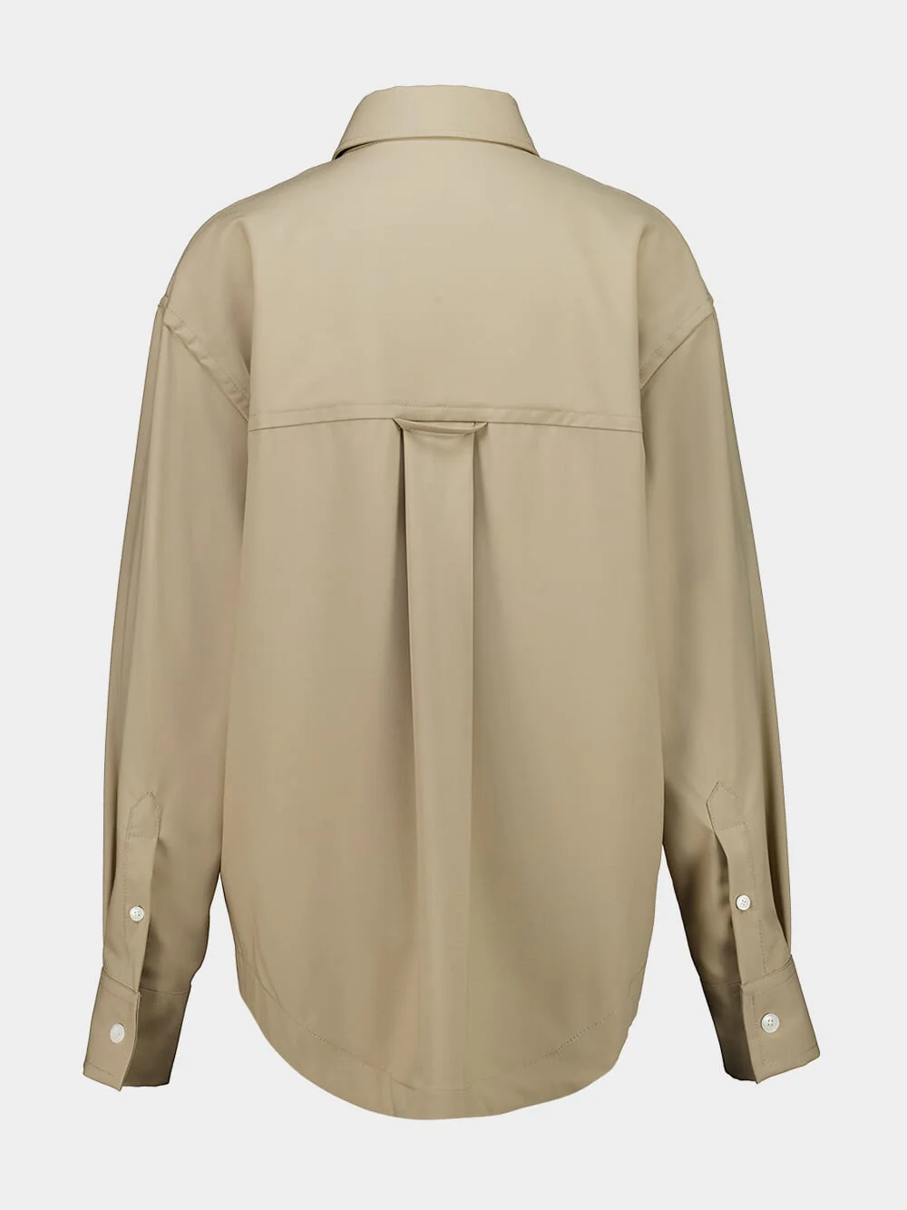Taupe Ami de Coeur Wool Shirt - Image 2