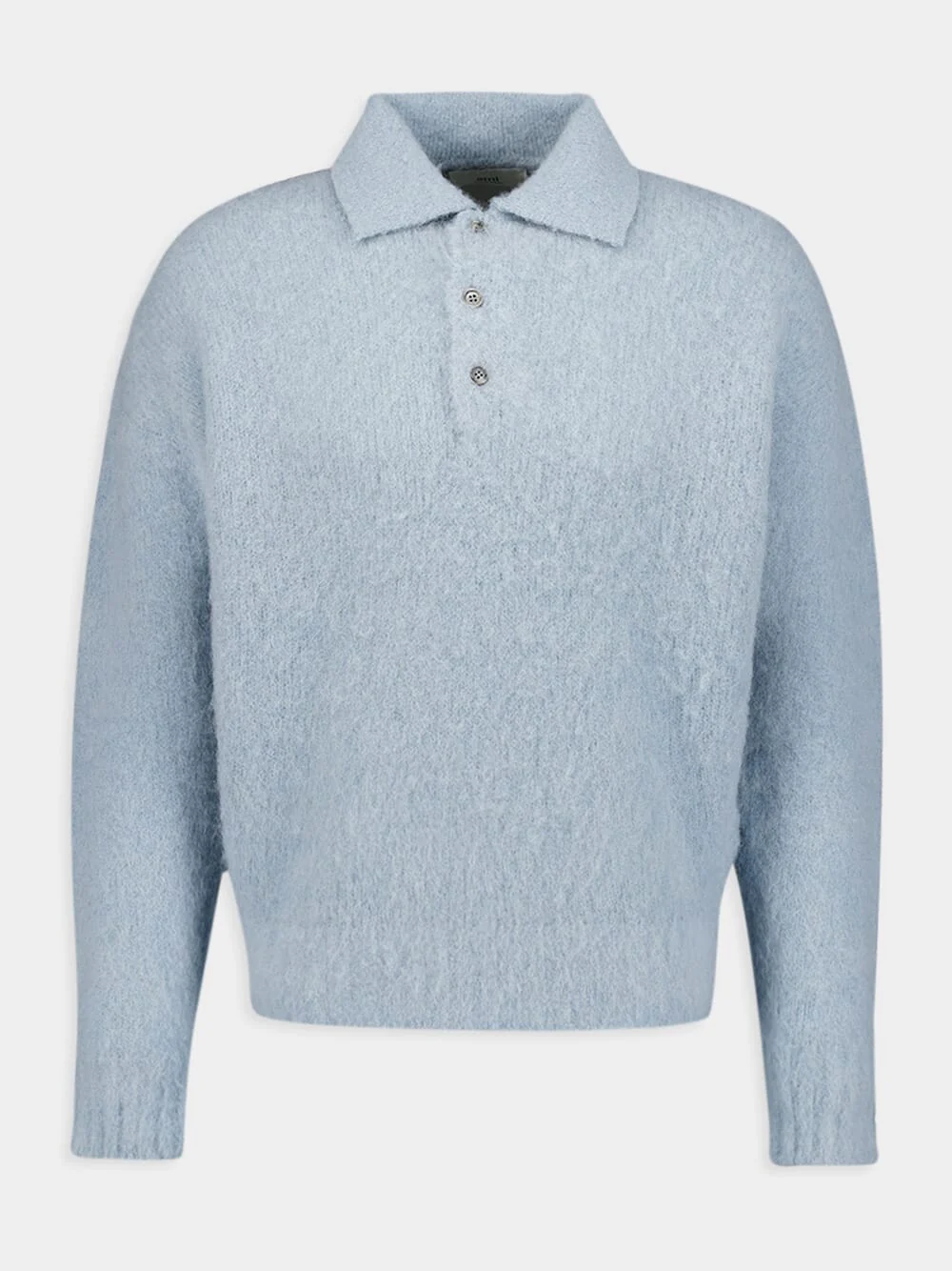 Textured Alpaca Polo Shirt