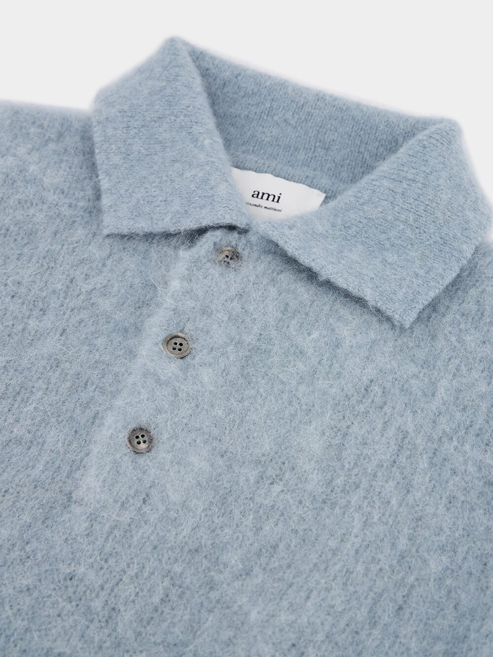 Textured Alpaca Polo Shirt - Image 3