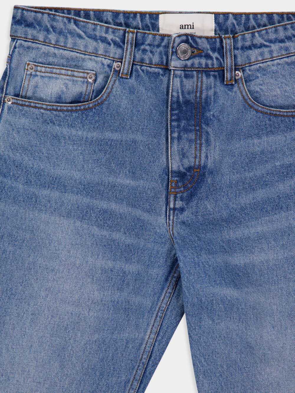Used Blue Cotton Classic Fit Jeans - Image 3