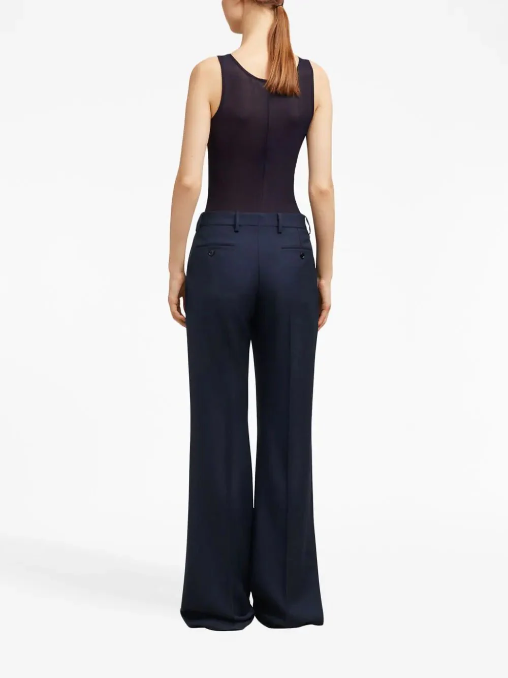 Virgin Wool Wide-Leg Trousers - Image 4