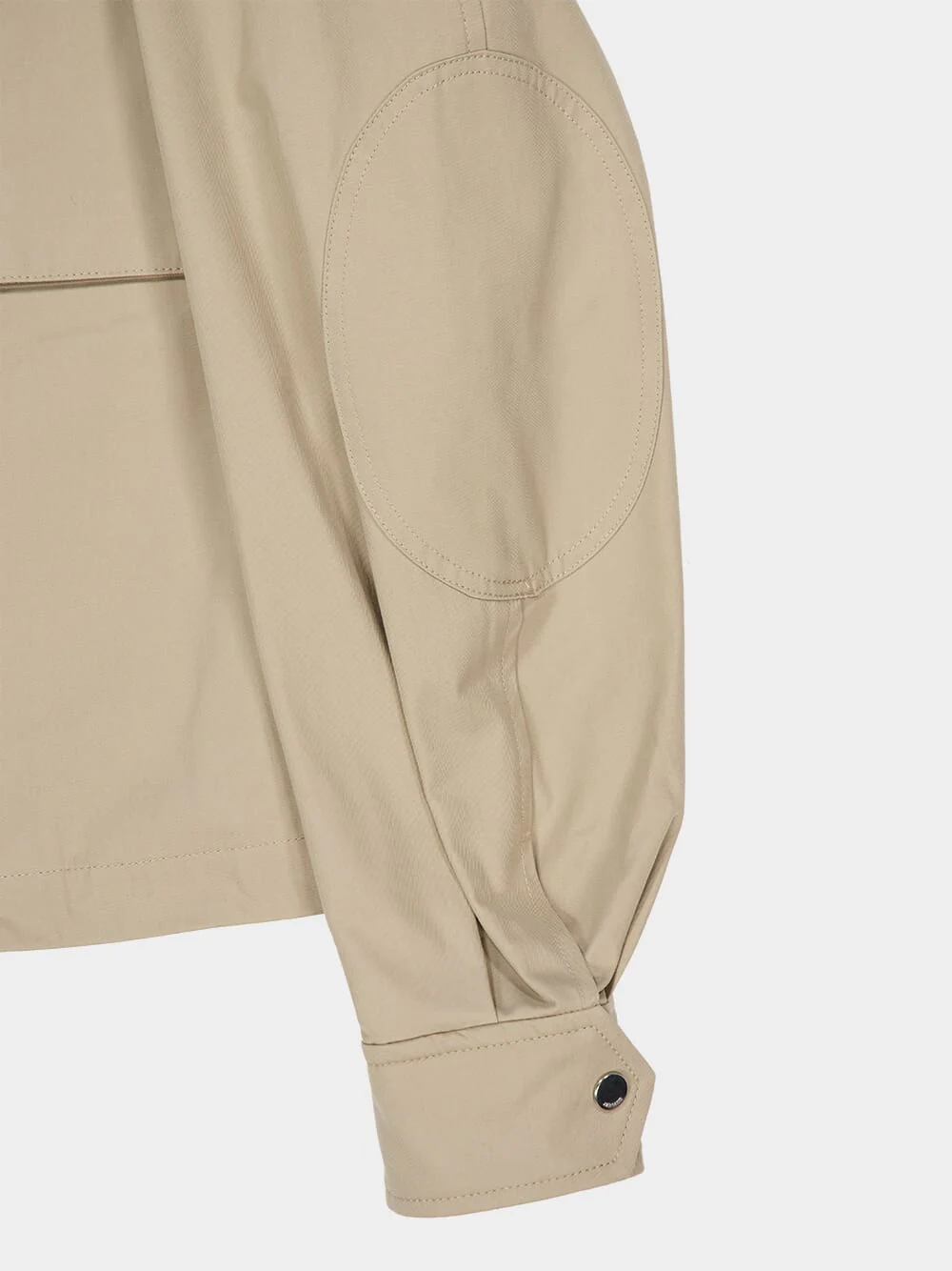 White Coffee Cotton Worker Jacket - Image 6