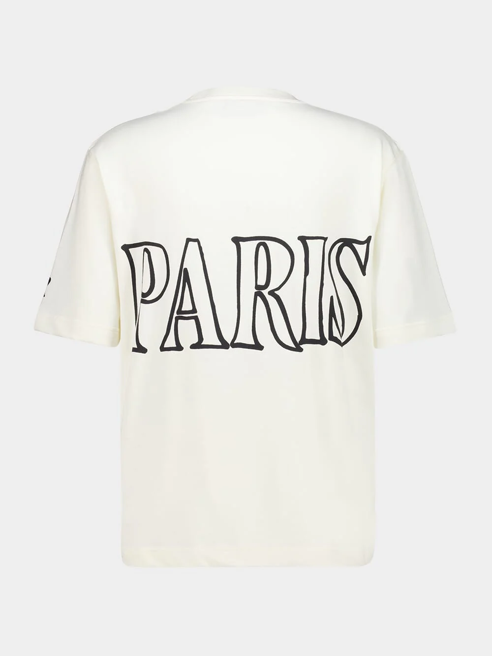 White Cotton AMI Paris Print T-Shirt - Image 2
