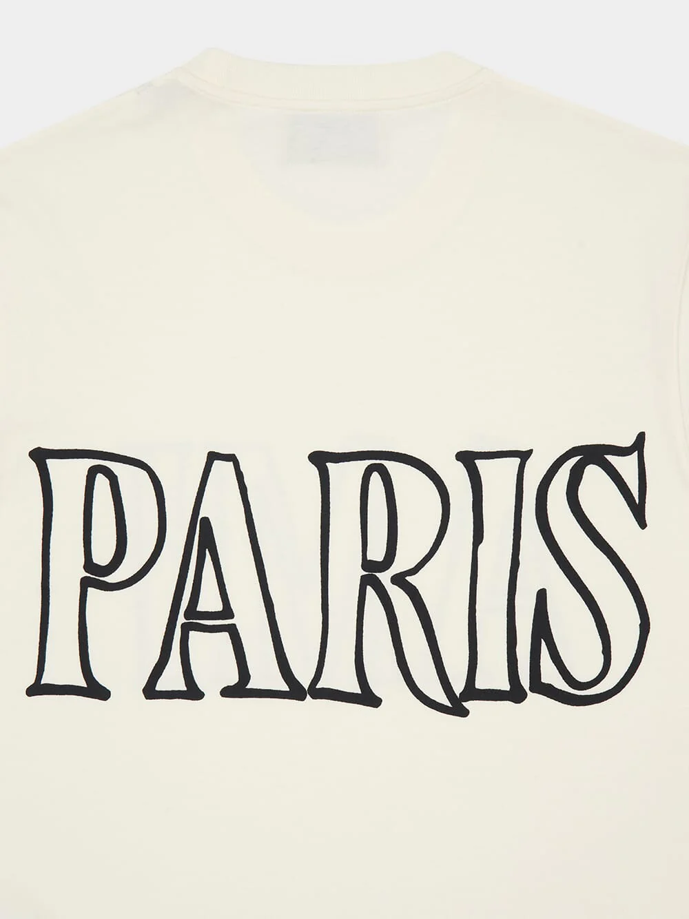 White Cotton AMI Paris Print T-Shirt - Image 4