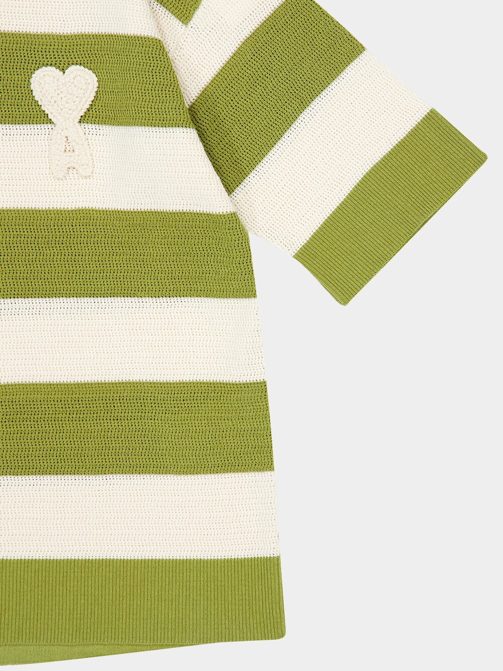 White Cream and Matcha Cotton Polo - Image 6