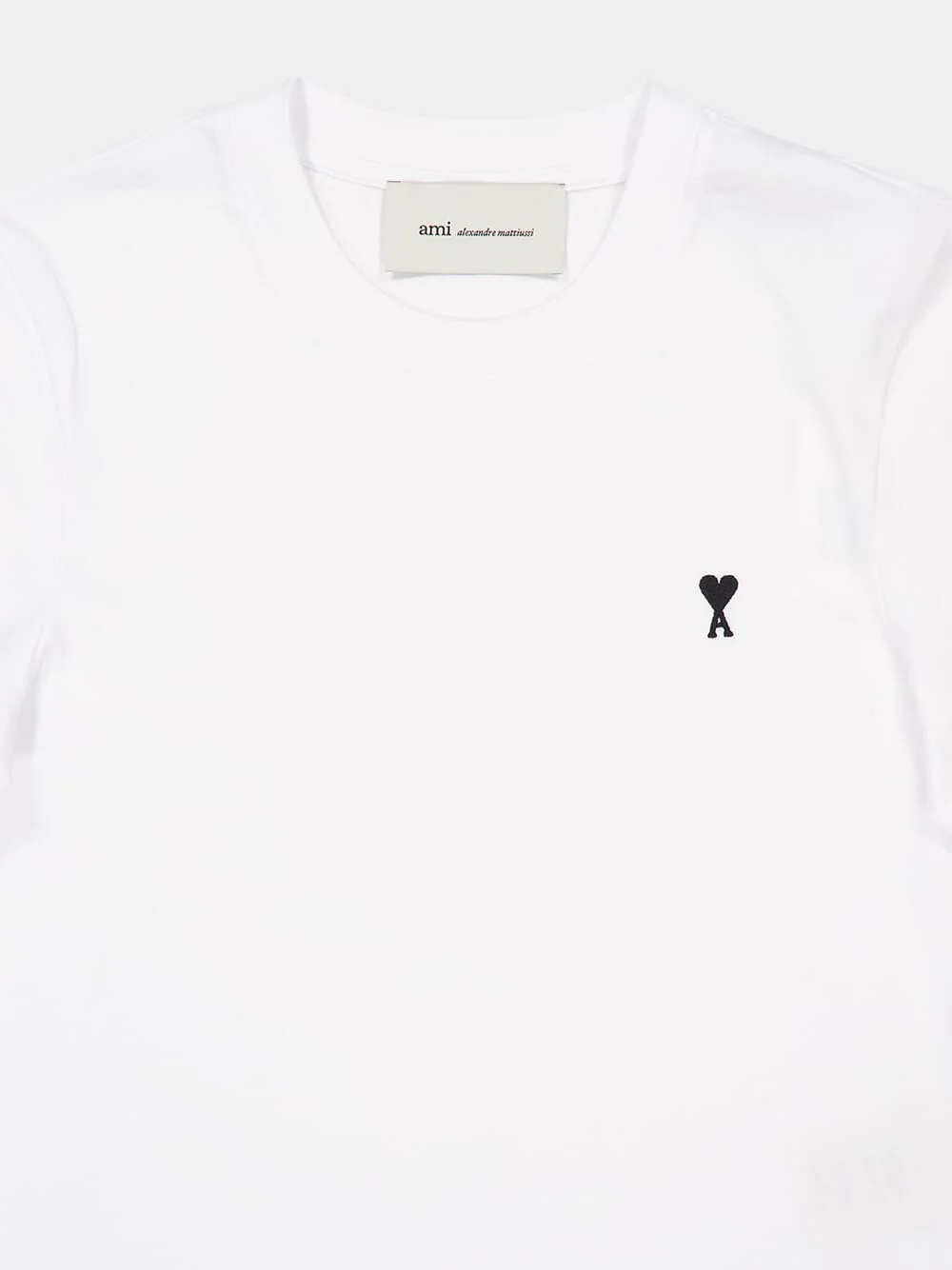 White Cropped Ami De Coeur T-Shirt - Image 3
