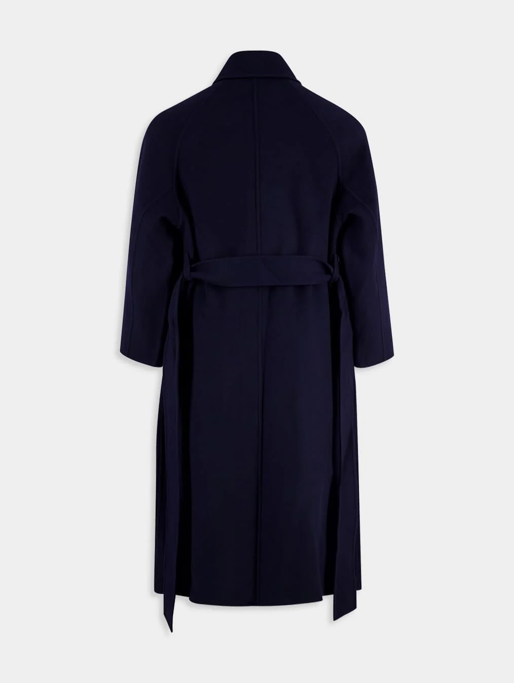 Long Belted Wool Coat - Image 2