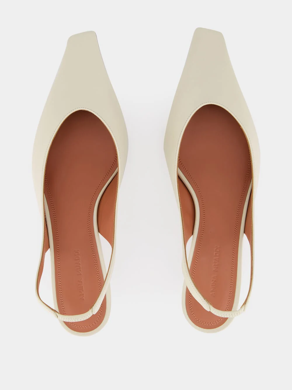 Almond Jamie Slingback Mid-Heel Pumps - Image 5