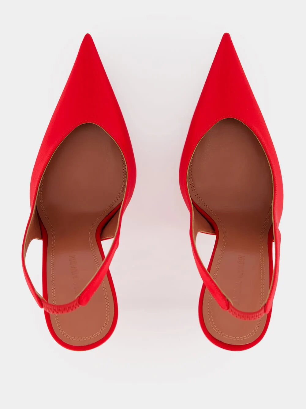 Anok 105 Red Satin Slingback Pumps - Image 4