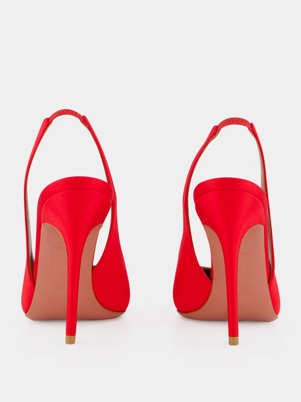Anok 105 Red Satin Slingback Pumps - Image 5