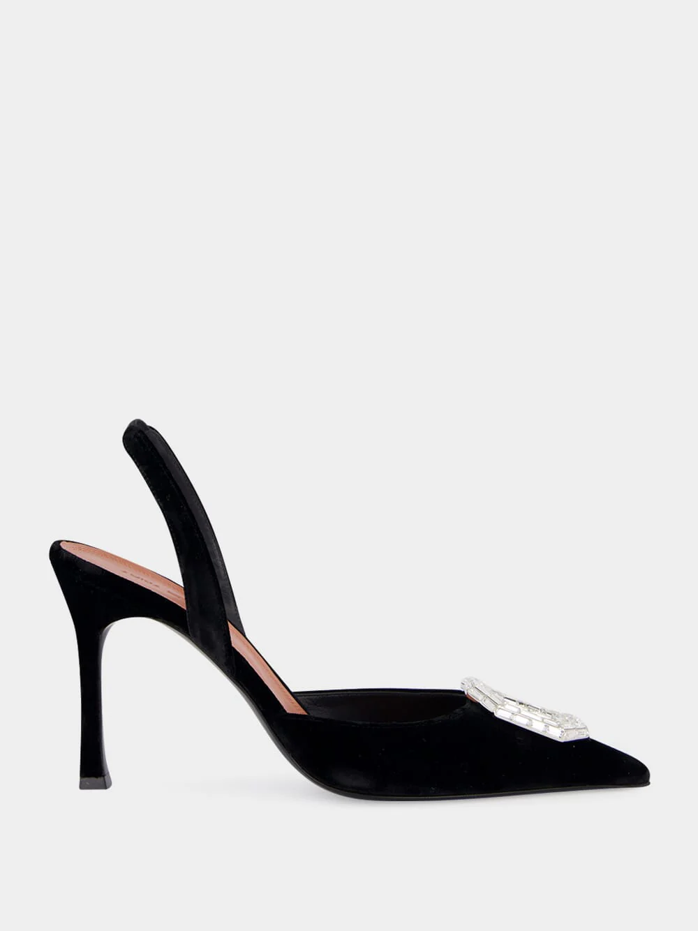Black Camelia Sling 90 in Velvet