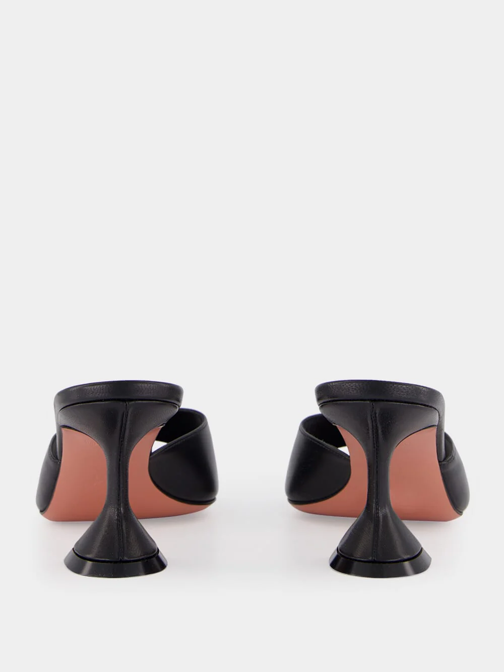 Black Lupita 70 Heeled Mules in Nappa - Image 5