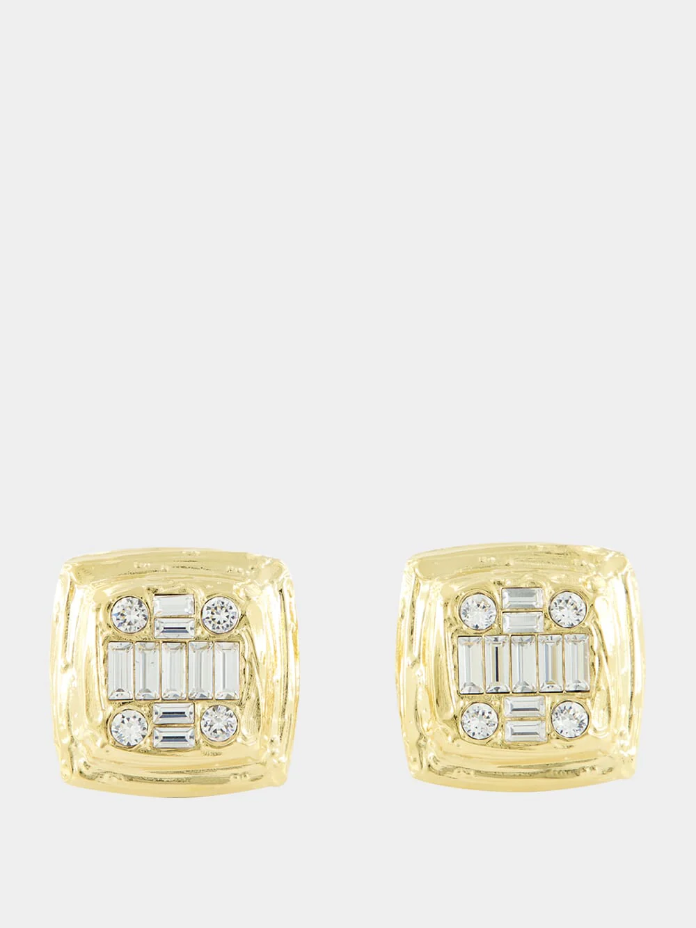 Gold Jeanne Crystal Earrings