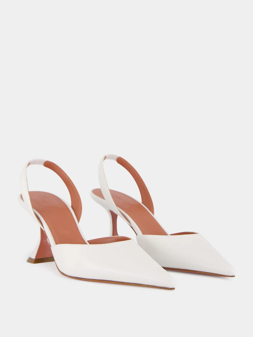 Holli White Slingback Pumps 70 - Image 3