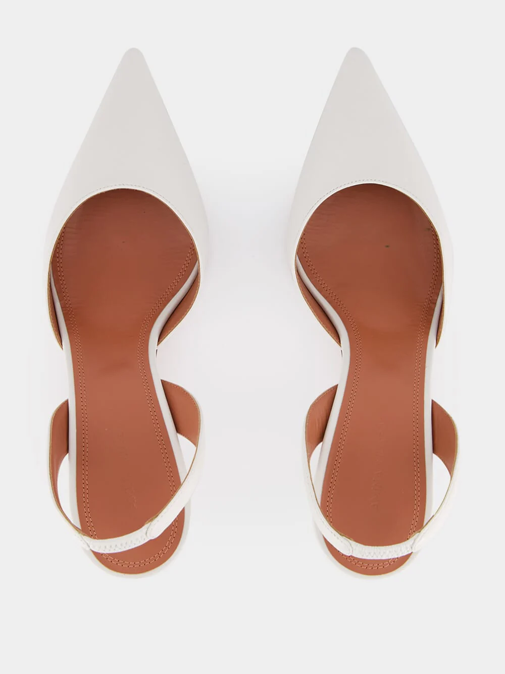 Holli White Slingback Pumps 70 - Image 4