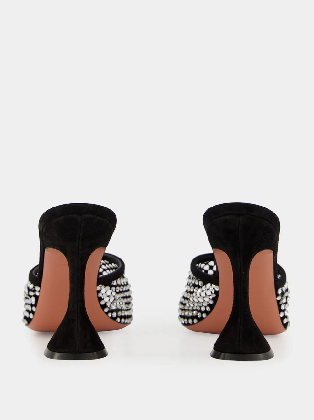 Lupita Crystal 95 Mules in Black Suede - Image 11