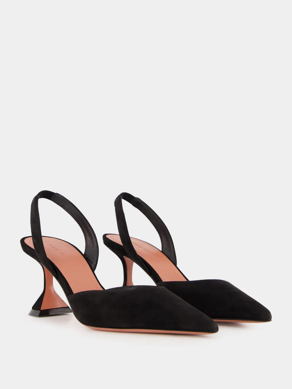 Black Holli Suede Slingback Heels - Image 3