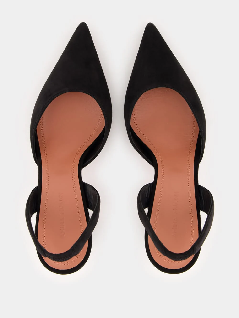 Black Holli Suede Slingback Heels - Image 4