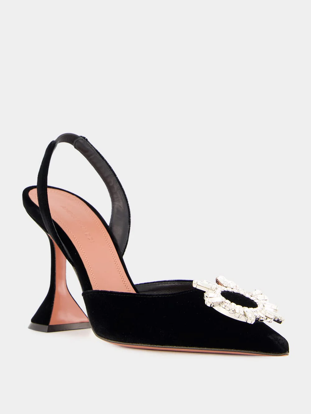 Black Velvet Begum Slingback Pumps - Image 2