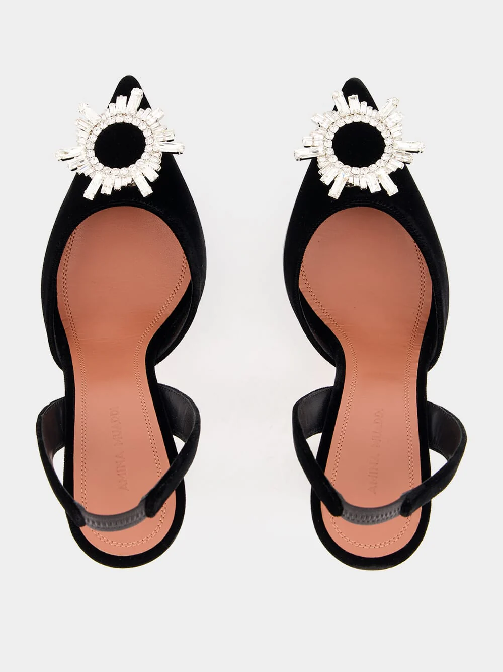 Black Velvet Begum Slingback Pumps - Image 4