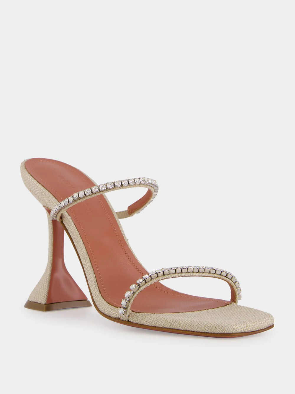 Gilda Beige Canvas Slipper with Crystals - Image 3
