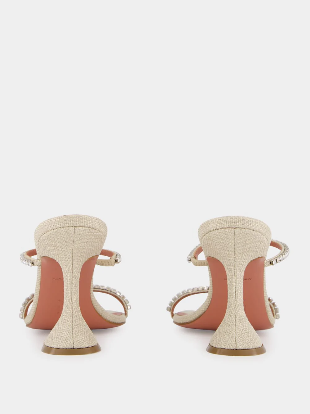 Gilda Beige Canvas Slipper with Crystals - Image 6