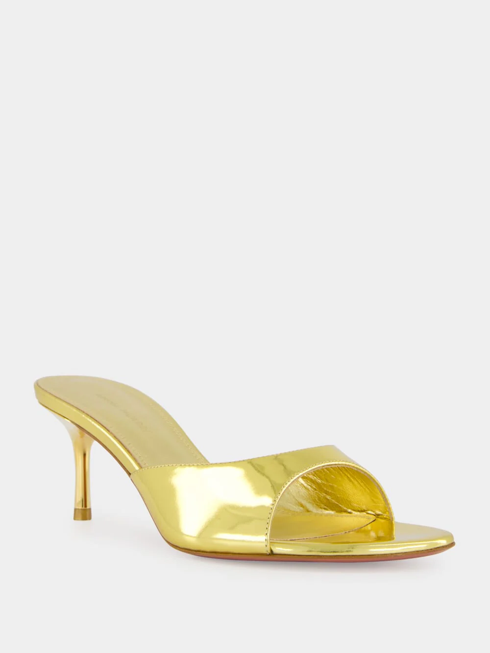 Jeanne Gold Mirror 60mm Slippers - Image 2