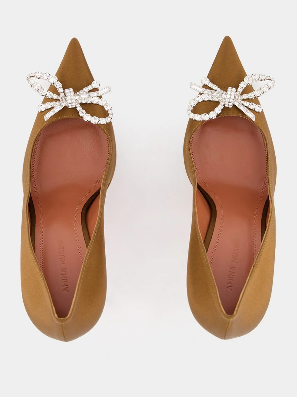 Rosie Mocha Satin Pumps - Image 5