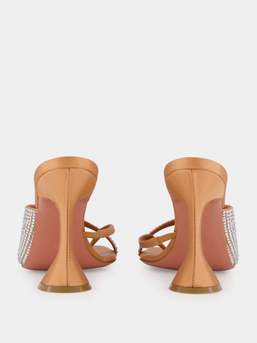 Shiona Latte Satin Slipper with Crystals - Image 5