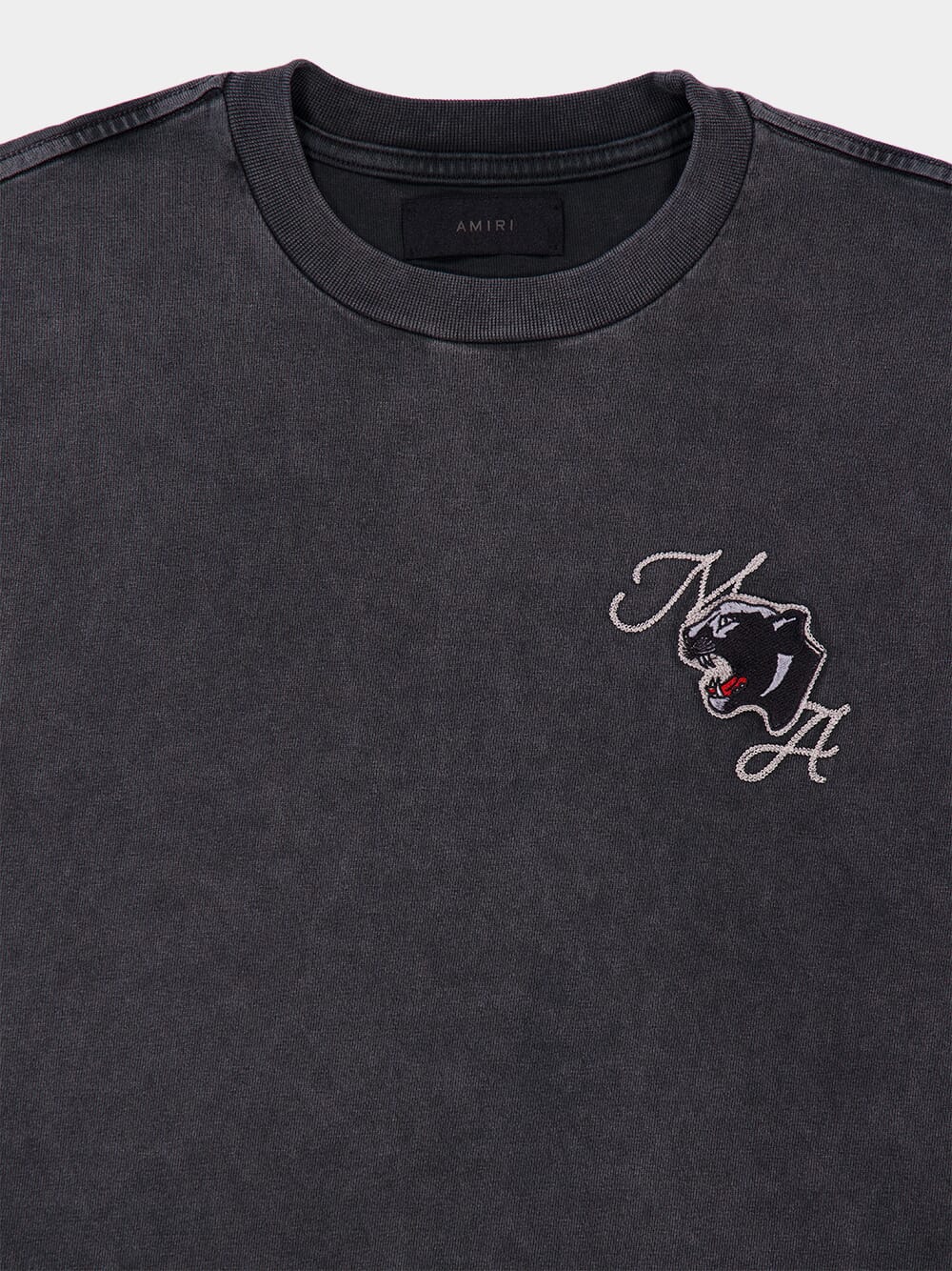 Anthracite Grey Logo Embroidered T-Shirt - Image 3