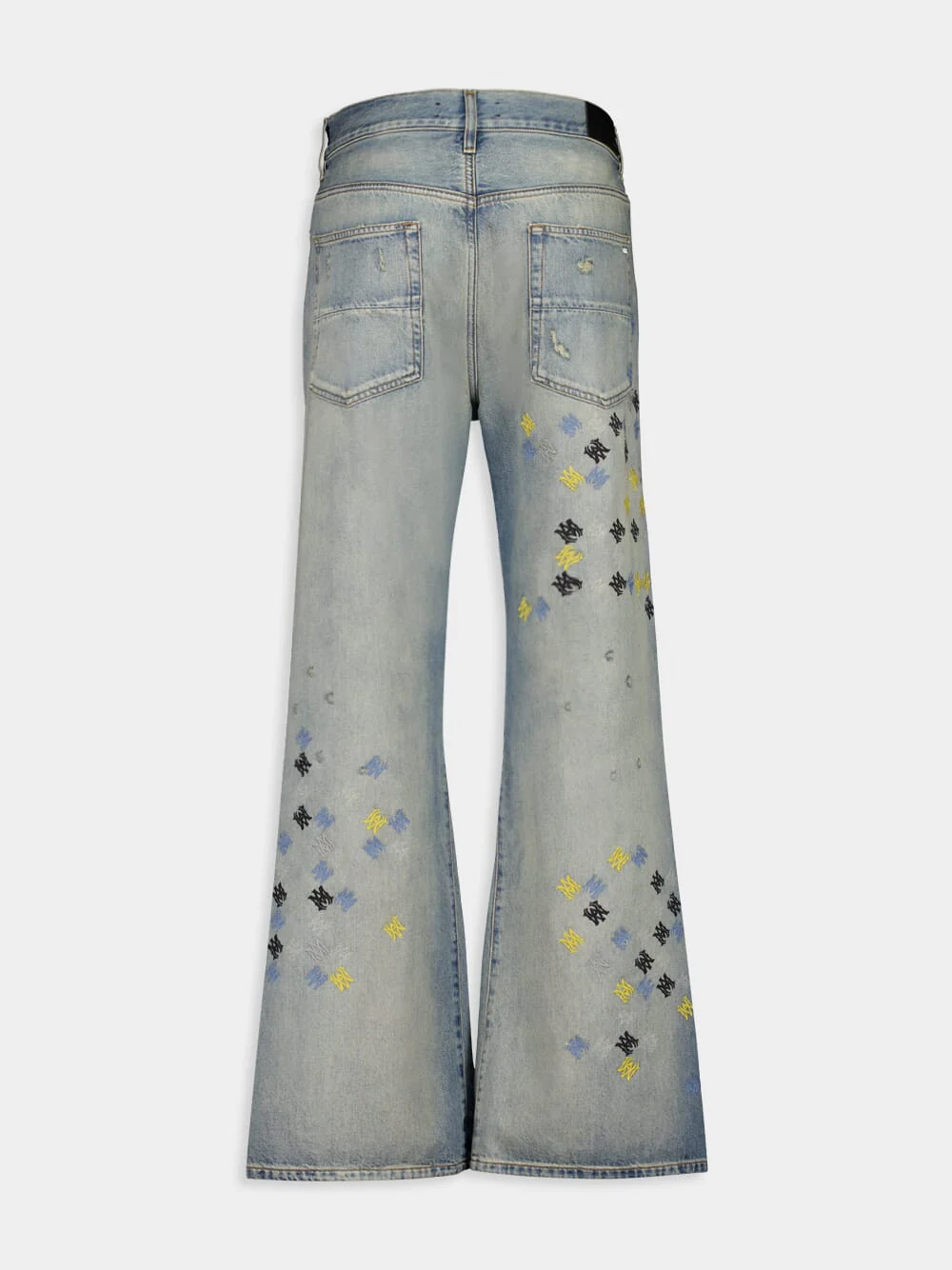 Antique Indigo MA Quad Embroidered Flare Jeans - Image 6