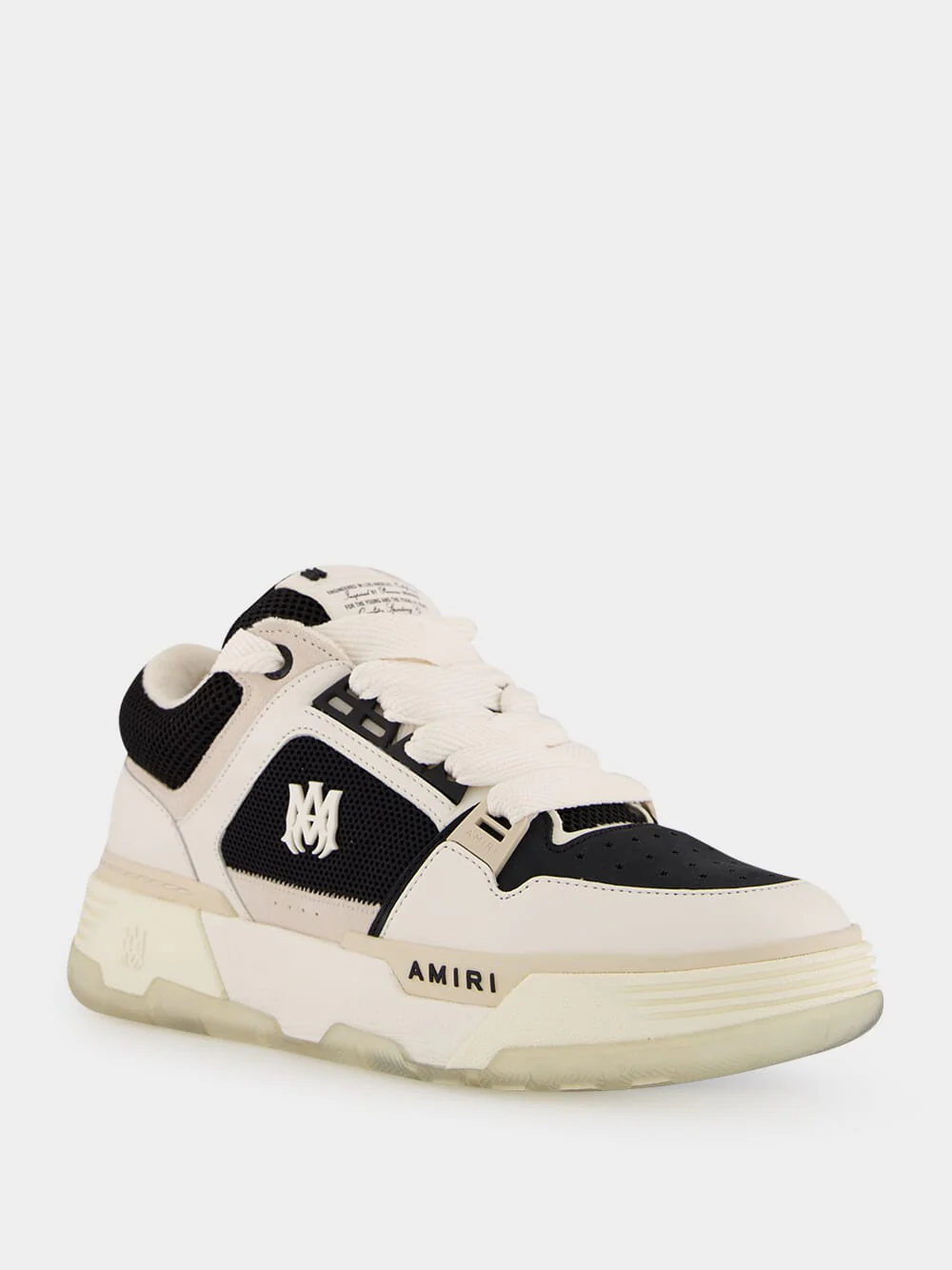 Black and Alabaster MA-1 Sneaker with MA Icon Hardware - Image 2