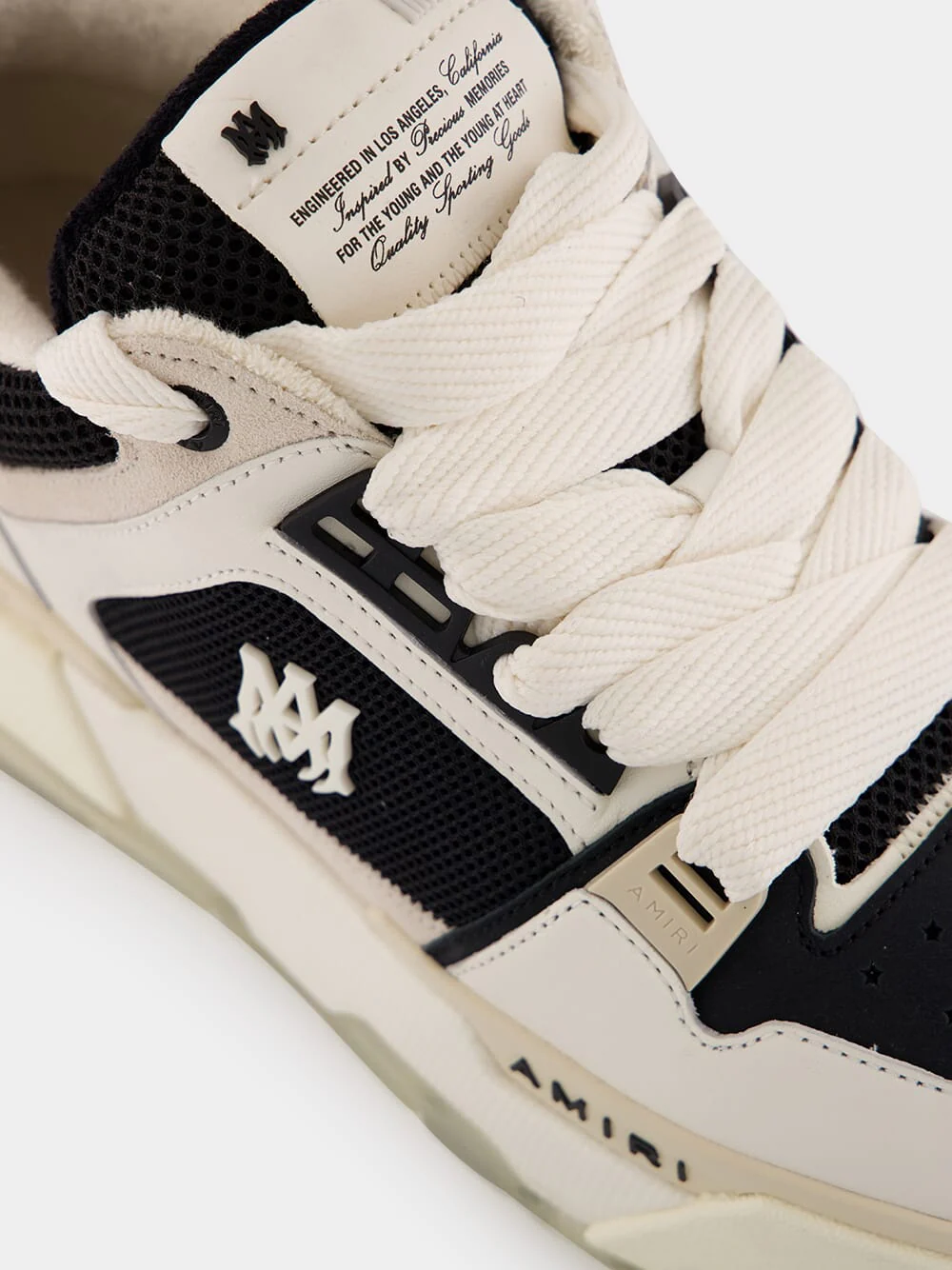 Black and Alabaster MA-1 Sneaker with MA Icon Hardware - Image 7