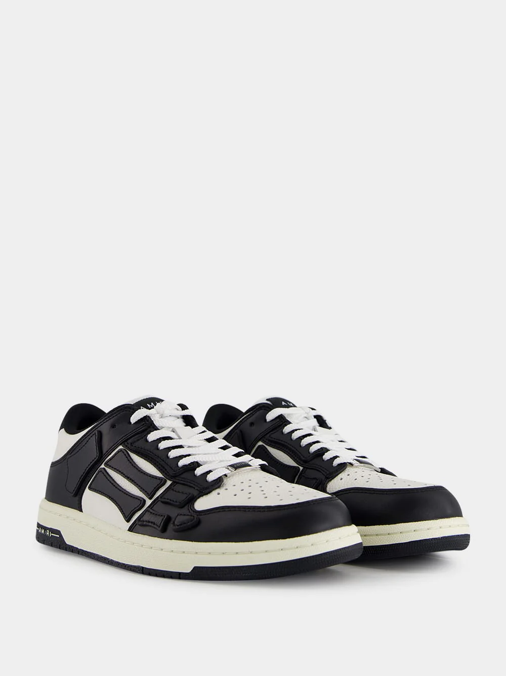 Black and White Skel Low Sneakers - Image 3