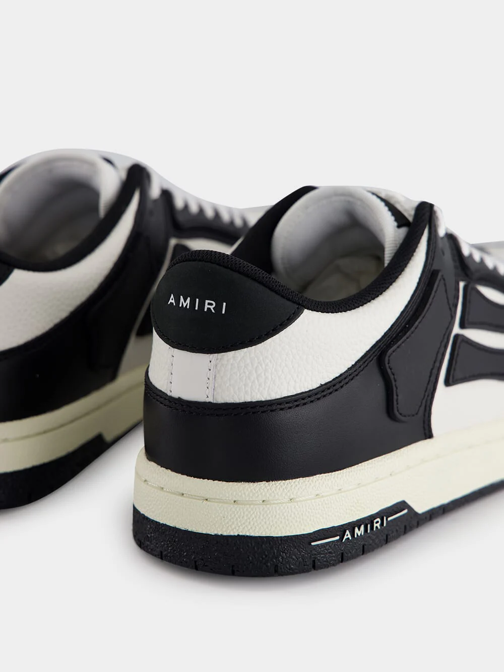 Black and White Skel Low Sneakers - Image 6