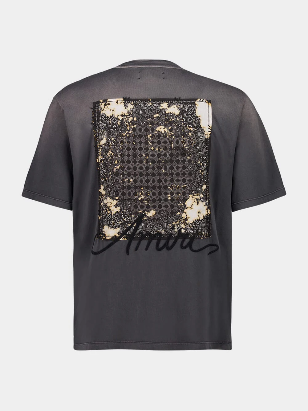 Black Bleach Bandana Patch T-Shirt - Image 4