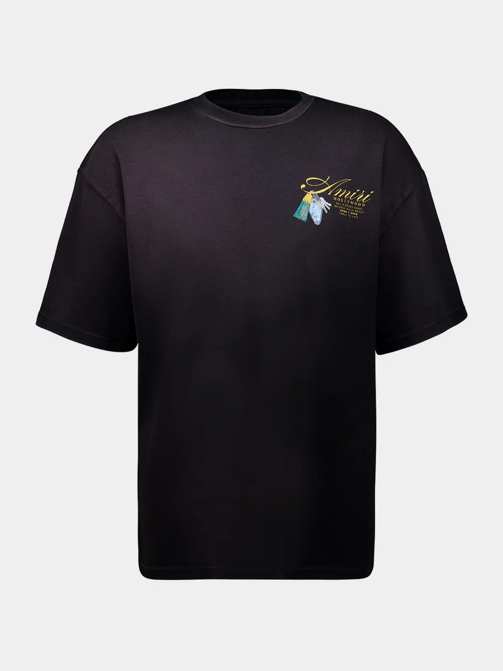 Black Chateau Keys Cotton T-Shirt