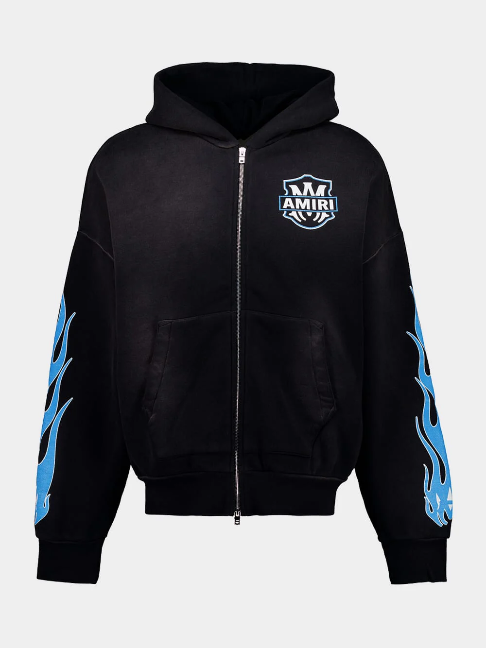 Black MA Flames Hooded Sweatshirt