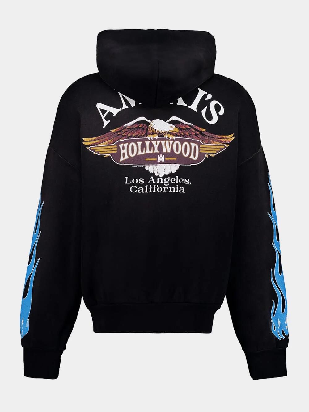 Black MA Flames Hooded Sweatshirt - Image 2