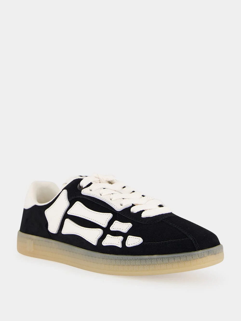 Black Pacific Bones Sneaker in Suede - Image 2