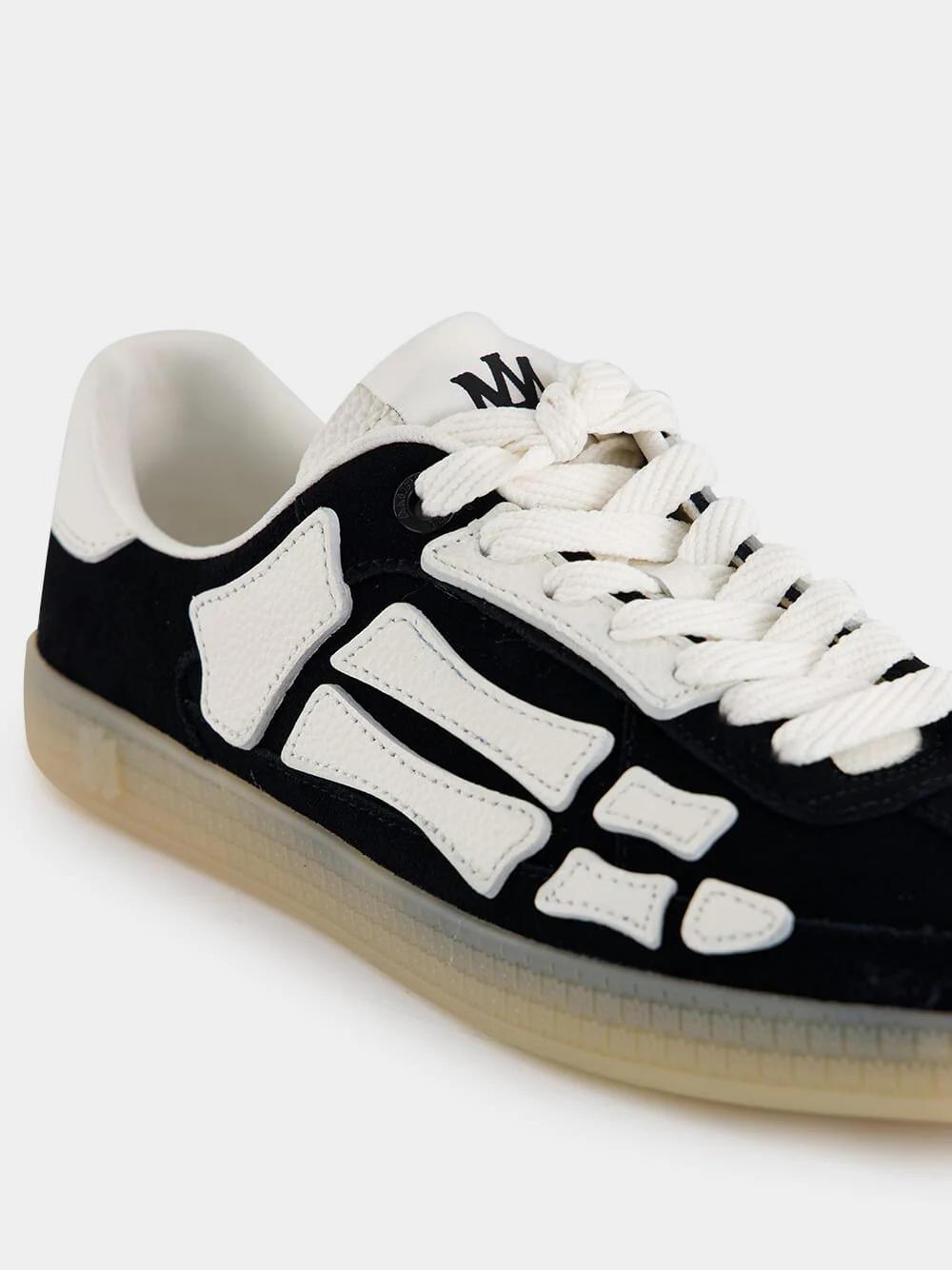 Black Pacific Bones Suede Sneakers - Image 7