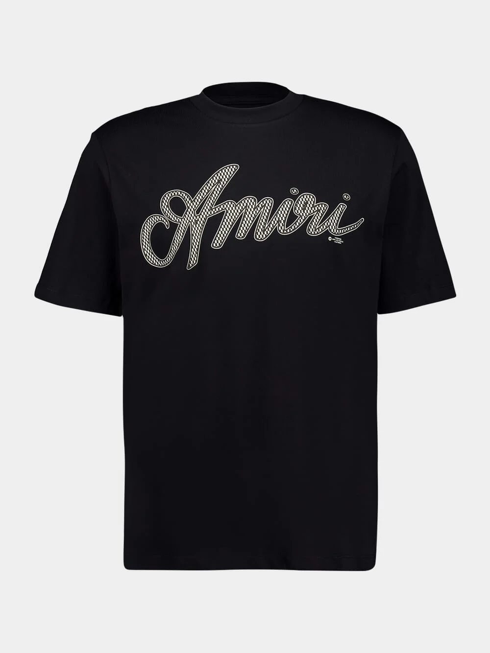 Black Script Cotton T-Shirt