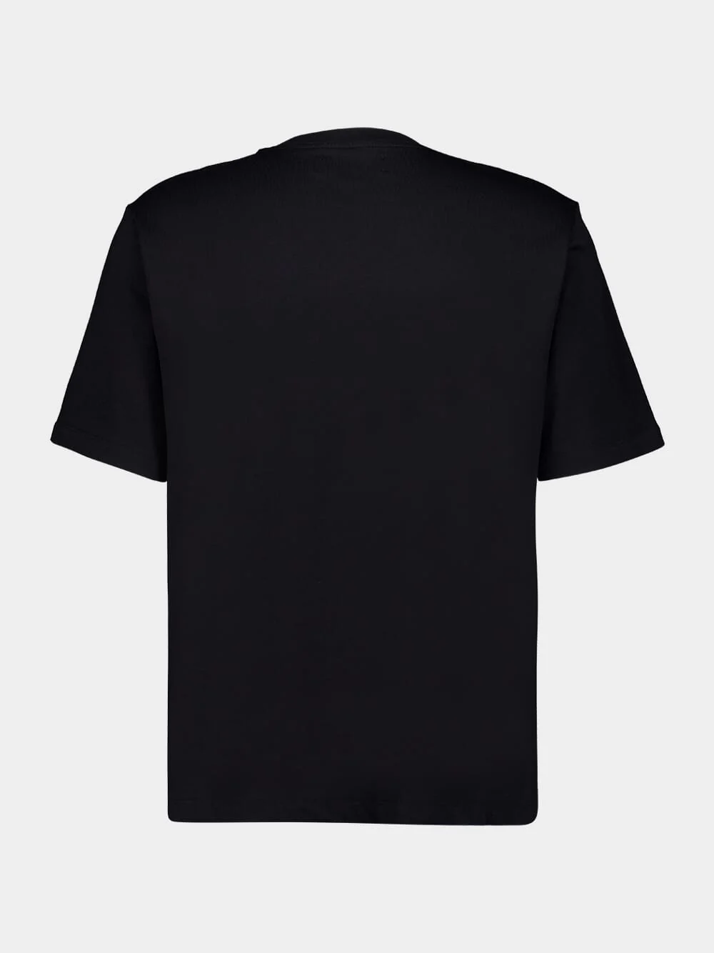 Black Script Cotton T-Shirt - Image 2
